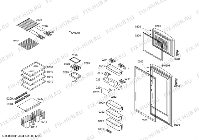 Схема №3 BD2663TM с изображением Панель управления для холодильника Bosch 00662562