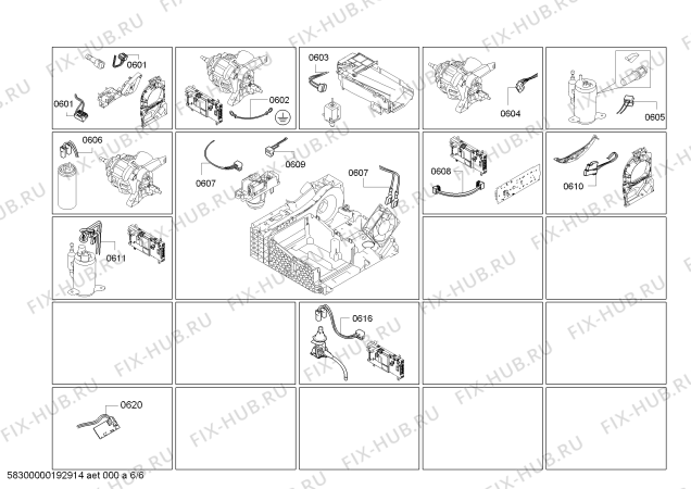 Взрыв-схема сушильной машины Siemens WT4H8Y76NL iSensoric SelfCleaning Condenser - Схема узла 06