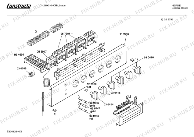 Схема №4 CH24000CH с изображением Энергорегулятор для электропечи Bosch 00057381