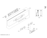 Схема №4 SMI85M22DE с изображением Передняя панель для электропосудомоечной машины Bosch 00703161