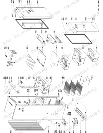 Схема №1 KGE 5283 A3+ IN с изображением Дверца для холодильника Whirlpool 481010578939