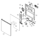 Схема №1 DM 16 Brilliant SE   -White Bi Soft (900001022, DW20.1) с изображением Дверь для электропосудомоечной машины Gorenje 441337