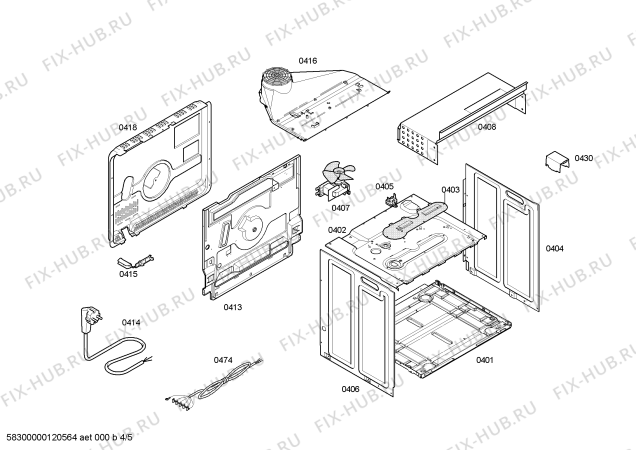 Схема №5 HEV100551 с изображением Ручка выбора программ для плиты (духовки) Bosch 00606922