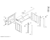 Схема №5 B96C43N3MK с изображением Панель управления для плиты (духовки) Bosch 00744842