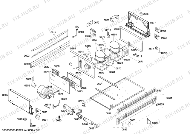 Схема №7 CIB30MIIR1 KF 1801 VI с изображением Льдогенератор для холодильной камеры Bosch 00679234