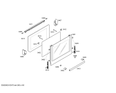 Схема №5 HB301W1S с изображением Фронтальное стекло для духового шкафа Siemens 00249282