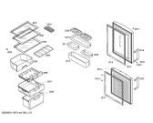 Схема №3 KG19V52TI с изображением Дверь для холодильной камеры Siemens 00242241