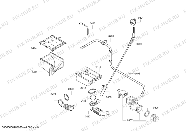 Схема №5 WS12G240UA Siemens iQ300 с изображением Крышка для стиралки Siemens 00659213