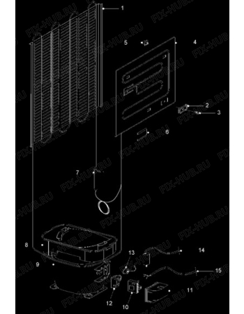 Взрыв-схема стиральной машины Electrolux ER1146T/CH - Схема узла Cooling system 017