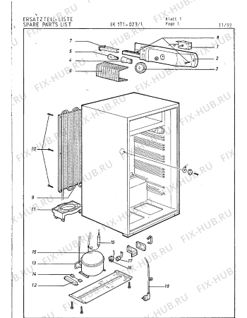 Взрыв-схема холодильника Gaggenau IK171723 - Схема узла 08