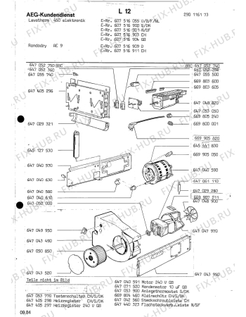 Взрыв-схема стиральной машины Rondo (N Rn) RONDODRY AE 9 - Схема узла Section3