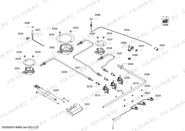 Схема №1 PSY626B20E ENC.PSY626B20E C60F 3G+1E BOSCH IH5 с изображением Варочная панель для духового шкафа Bosch 00685823