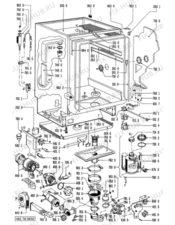 Схема №3 GSI 3348/1 SL-IN с изображением Микрофильтр для посудомойки Whirlpool 481212118136