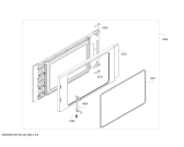 Схема №3 C54L70N0GB с изображением Дверь для духового шкафа Bosch 00770992