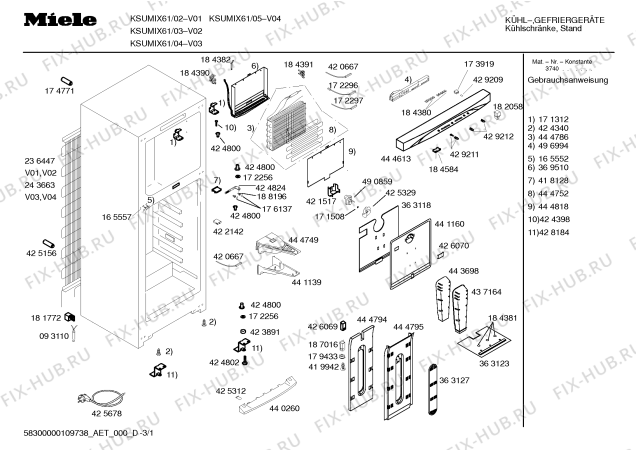 Схема №1 KSUMIX61 KTN2450S/05 с изображением Крышка для холодильника Bosch 00496998