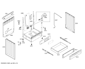 Схема №3 HGS5042UC с изображением Стеклянная полка для плиты (духовки) Bosch 00640423