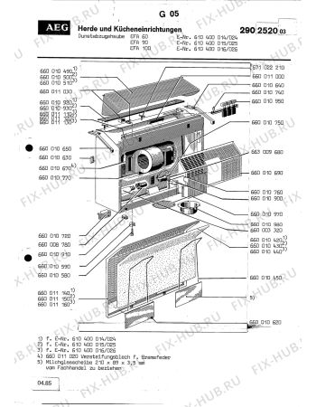 Схема №1 EF 90 с изображением Электропатрон для электровытяжки Aeg 8996600087804