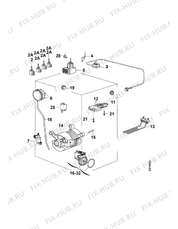 Взрыв-схема стиральной машины Zanussi TJS1184V - Схема узла Electrical equipment