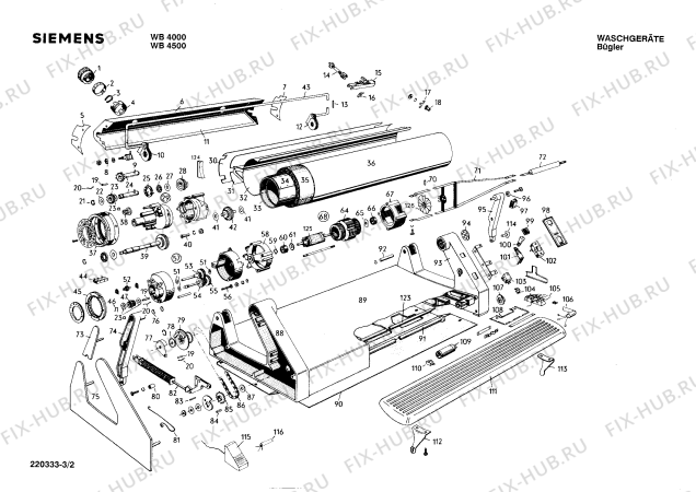 Схема №3 WB7300 с изображением Табличка Siemens 00044075