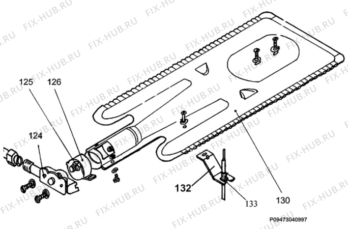 Взрыв-схема плиты (духовки) Electrolux EKG500107W - Схема узла Section 7