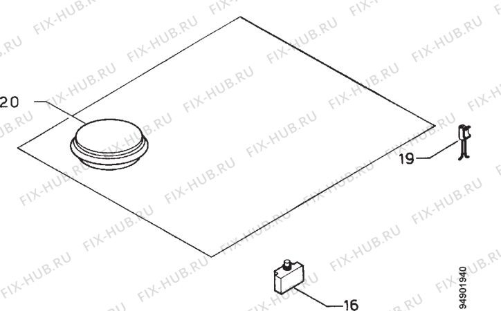 Взрыв-схема плиты (духовки) Zanussi ZP4315 - Схема узла Electrical equipment 268