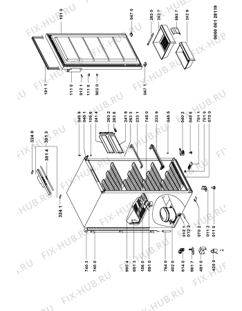 Схема №1 GKB 3400 с изображением Дверь для холодильника Whirlpool 481241618693