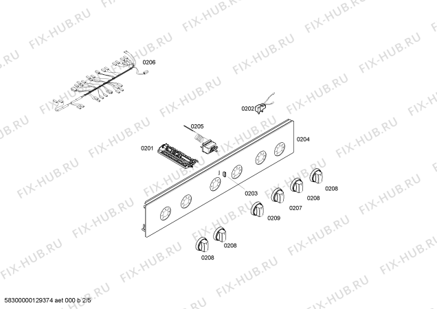 Схема №4 HM594201T с изображением Ручка выбора температуры для плиты (духовки) Siemens 00607695