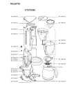 Схема №1 CT273/35C с изображением Обшивка для кофеварки (кофемашины) Rowenta SS-989427