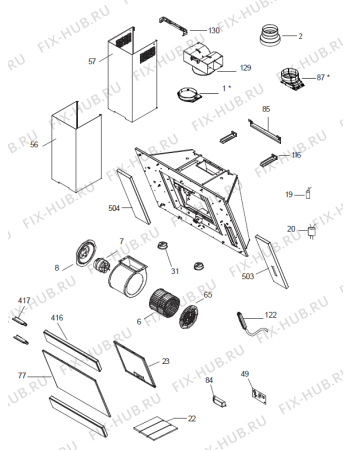 Схема №1 DVG8416B (364685, E077I1S40AG2HTB) с изображением Кнопка (переключатель) для вытяжки Gorenje 380522