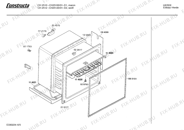Схема №6 CH25120 CH2512 с изображением Панель для духового шкафа Bosch 00285682