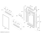 Схема №8 KBURT3655E с изображением Дверь для электропосудомоечной машины Bosch 00491823