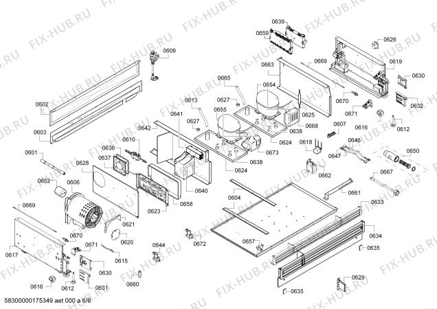 Схема №8 RB472301 Gaggenau с изображением Модуль управления для холодильника Bosch 00743550