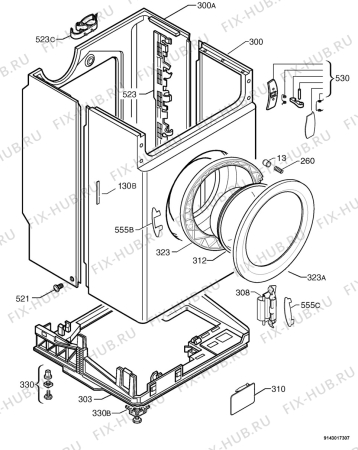 Схема №3 L1046EL с изображением Микромодуль для стиралки Aeg 973914756518002