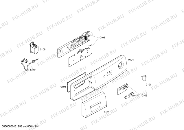 Схема №3 WFD50818TI с изображением Ручка для стиральной машины Bosch 00498027