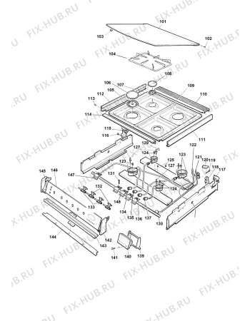 Схема №5 10695G (F032077) с изображением Поверхность для духового шкафа Indesit C00241984