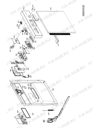 Схема №4 ADP 589 WH с изображением Обшивка для посудомоечной машины Whirlpool 481290500215