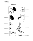 Схема №1 VF3625T0/75 с изображением Двигатель (мотор) для ветродува Tefal FS-00000182