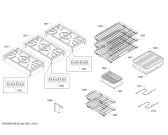Схема №13 PRD486NLGU Thermador с изображением Стеклянная полка для духового шкафа Bosch 00748703