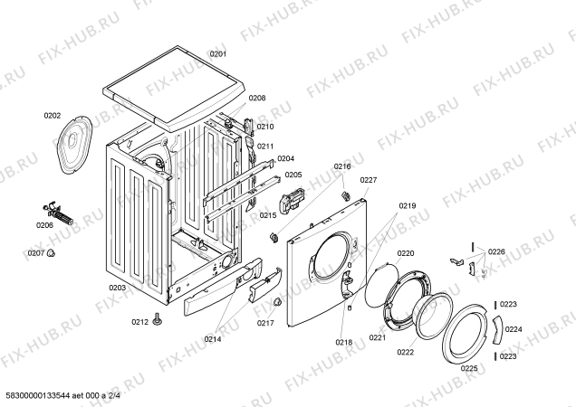 Схема №3 WM08E21GTR с изображением Панель управления для стиралки Siemens 00673673