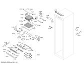 Схема №3 G7361X0 с изображением Вставная полка для холодильной камеры Bosch 00666041