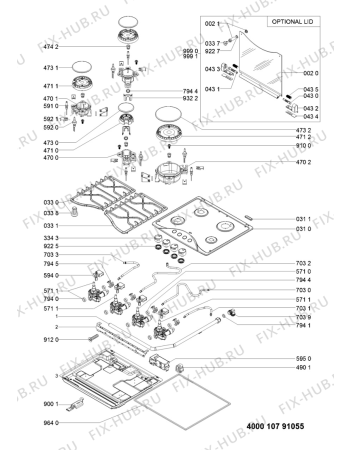 Схема №1 AKS339IX (F093551) с изображением Переключатель для электропечи Indesit C00383423
