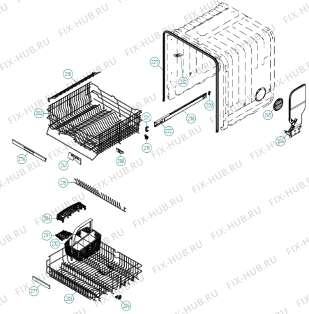 Схема №4 D5142 AU   -SS Bi (338845, DW70.5) с изображением Сенсорная панель для электропосудомоечной машины Gorenje 343130