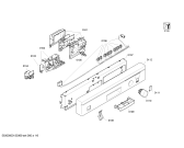 Схема №2 SE45E254SK с изображением Передняя панель для посудомойки Siemens 00443400