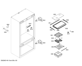 Схема №6 FIN36MIIL5 с изображением Противень для холодильника Bosch 00686042