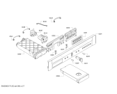 Схема №6 B96C43N3MK с изображением Панель управления для плиты (духовки) Bosch 00744842