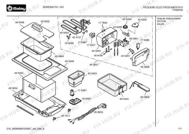 Схема №1 3EMX3047 с изображением Крышка для плиты (духовки) Bosch 00495055