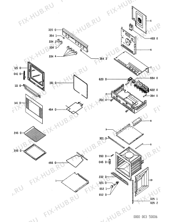 Схема №1 AKF 385/IX с изображением Рукоятка для электропечи Whirlpool 481949869992