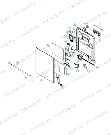 Взрыв-схема посудомоечной машины Asko D5654XXLHS/TH (460745, DW90.2) - Схема узла 05