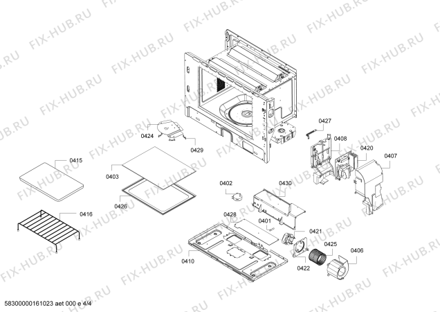 Схема №4 C54L70N0GB с изображением Модуль управления для плиты (духовки) Bosch 00687812