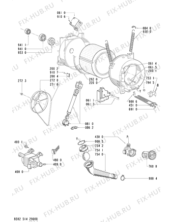 Схема №2 AWO/D 5951 с изображением Микромодуль для стиралки Whirlpool 481221470365